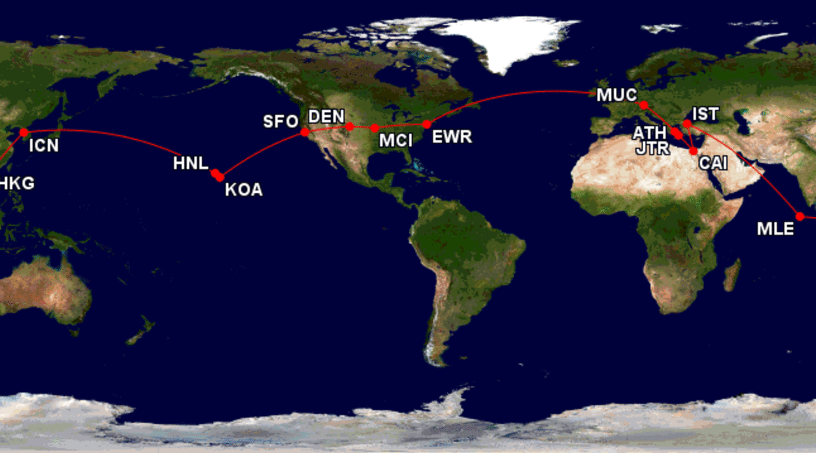 Round-the-World Award Flights: Hawaii, Thailand, Maldives